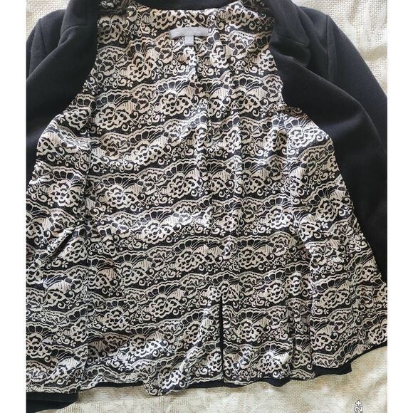 J32  My Collection 1 button blazer with black n white floral print lining - Picture 9 of 10